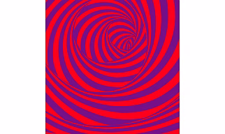 Soothing Optical Illusion Poster - Mental Peace Design