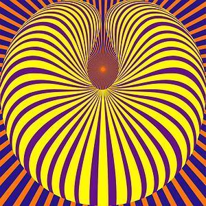 Anxiety Relief Artwork - Abstract Illusion Wall Print