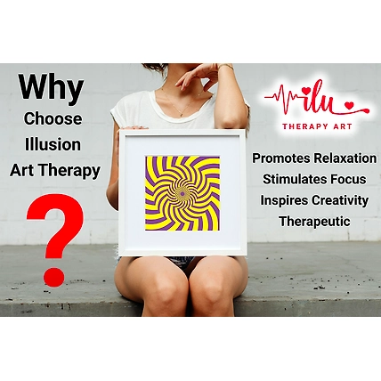 Therapeutic Optical Wall Print - Unwind and Heal-1