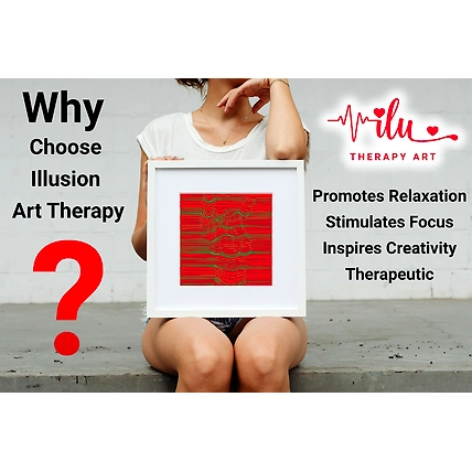 Tranquility Through Art – Optical Illusion Wellness Poster-2