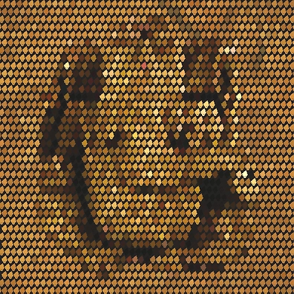 Ganesha Pattern Art - Sacred Wall Decor for Puja Room &amp; Home-12734879