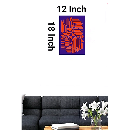 Intricate Floral Pattern Wall Art for Living Room-5