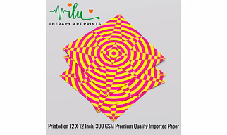 Stress Relief Illusion Art Print - Calming Visual Therapy