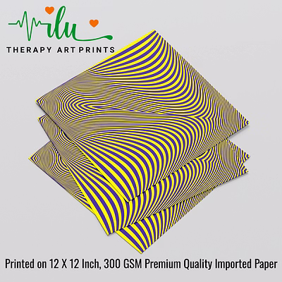 healing illusion art - mind relaxation wall print