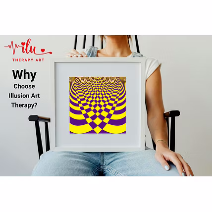 Mental Health Art Print - Illusion That Heals-12 X 12 Inch-11