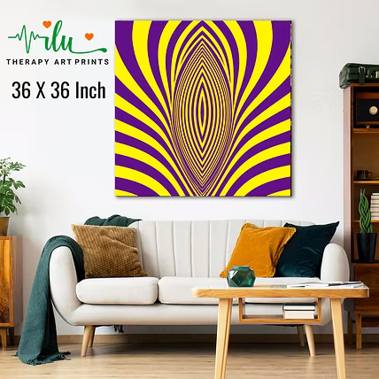 Meditation Illusion Art - Deep Focus Wall Decor-7