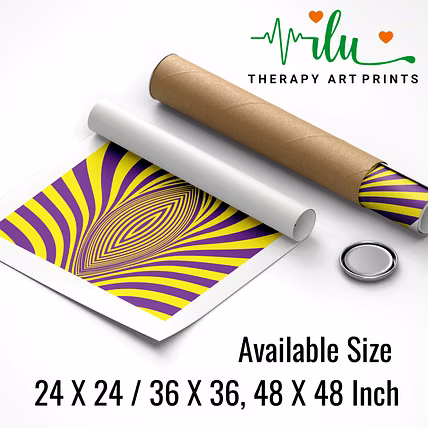 Meditation Illusion Art - Deep Focus Wall Decor-9