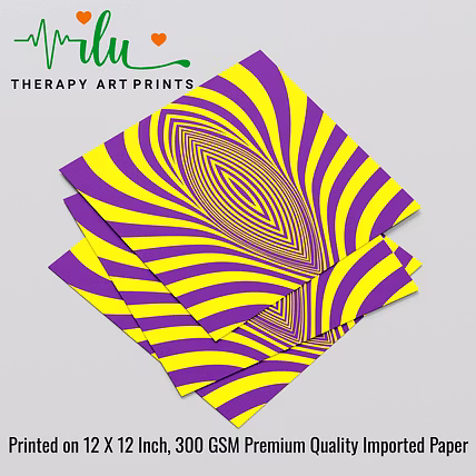 Meditation Illusion Art - Deep Focus Wall Decor-5