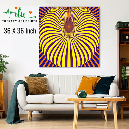 Anxiety Relief Artwork - Abstract Illusion Wall Print-7