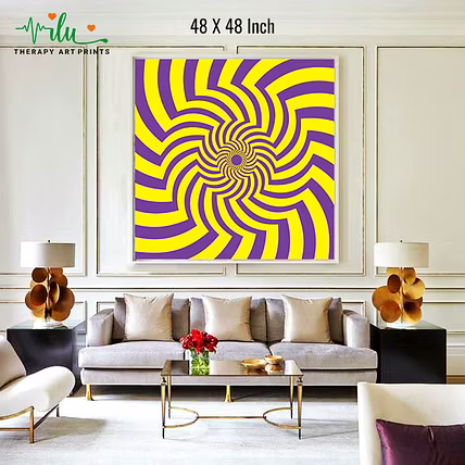 Therapeutic Optical Wall Print - Unwind and Heal-3