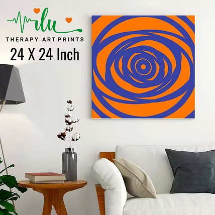 Visual Zen Poster – Anti-Stress Illusion Art Print-1