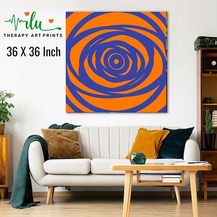 Visual Zen Poster – Anti-Stress Illusion Art Print-2