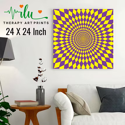 Cognitive Calm Poster – Relax with Visual Illusion-1