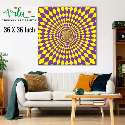 Cognitive Calm Poster – Relax with Visual Illusion-2