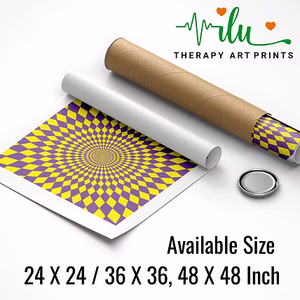 Cognitive Calm Poster – Relax with Visual Illusion-4