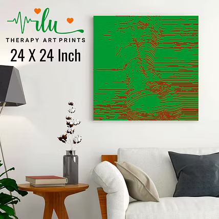 Calm &amp; Quiet Wall Art – Soothing Illusion Design-1