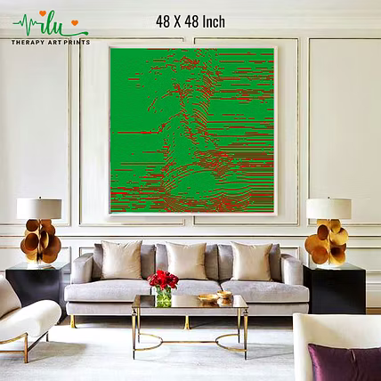 Calm &amp; Quiet Wall Art – Soothing Illusion Design-3