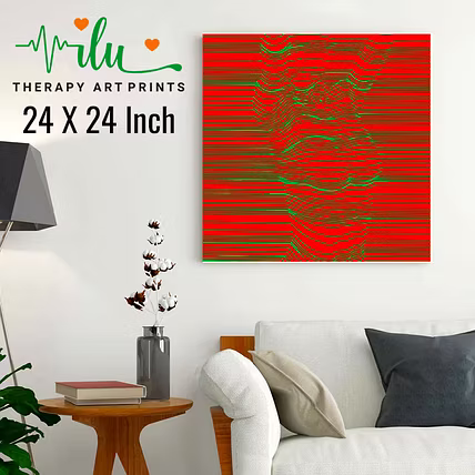 Tranquility Through Art – Optical Illusion Wellness Poster-1