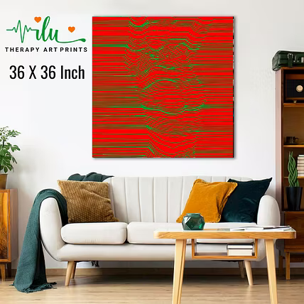 Tranquility Through Art – Optical Illusion Wellness Poster-2
