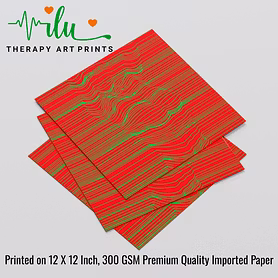 Tranquility Through Art – Optical Illusion Wellness Poster