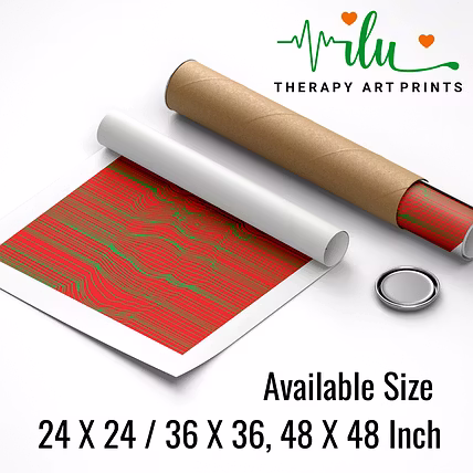 Tranquility Through Art – Optical Illusion Wellness Poster-4