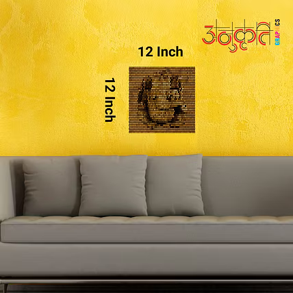 Ganesha Pattern Art - Sacred Wall Decor for Puja Room &amp; Home-6