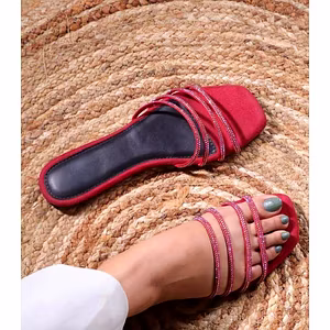 Bling On The Go Women Slides (Cherry)