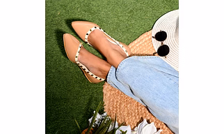 Valentino Beige Ballerinas