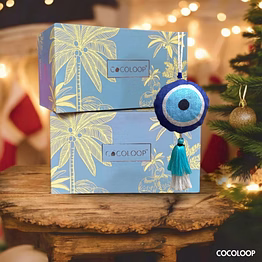 cocoloop blue evil eye activated charcoal air purifier bags - natural odor eliminator, chemical free, reusable for 2 yr, eco friendly deodorizer for car/toilets/gym/wardrobe/kitchen/trash area|100 gms
