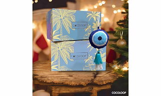 COCOLOOP Blue Evil Eye Activated Charcoal Air Purifier Bags - Natural Odor Eliminator, Chemical Free, Reusable for 2 Yr, Eco Friendly Deodorizer for Car/Toilets/Gym/Wardrobe/Kitchen/Trash area|100 gms