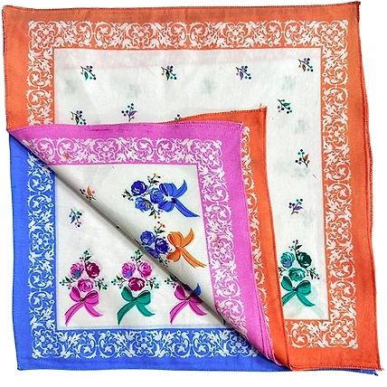 Ladies Cotton Handkerchief 13 x 13cm-2