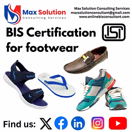 max solution bis certification for footwear