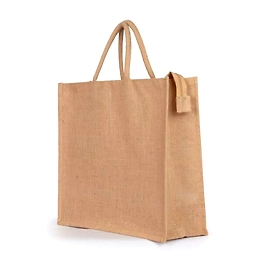 Jute Zipped Bag
