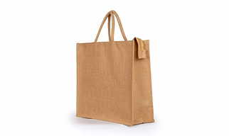 Jute Zipped Bag