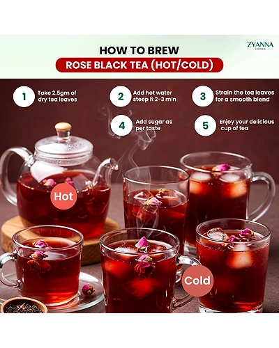 Rose Black Tea - 100g-2