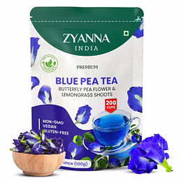 zyanna blue pea tea - butterfly pea flower - 100g
