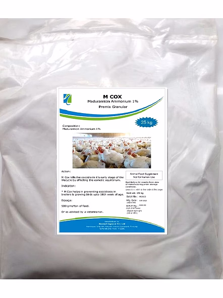 M Cox 1% - Maduramicin Ammonium 1% Granular