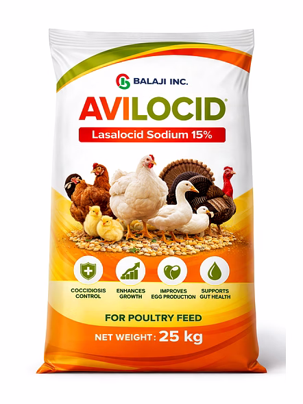 AVILOCID 15% (Lasalocid 15%) - Effective Anticoccidial Feed Additive for Poultry Growth