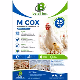 balaji inc m cox 1% - maduramicin ammonium 1% granular