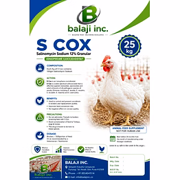 balaji inc s cox 12% - salinomycin sodium 12% granular