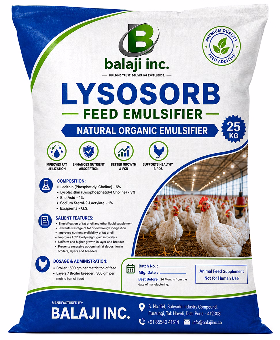 balaji inc lysosorb - feed emulsifier