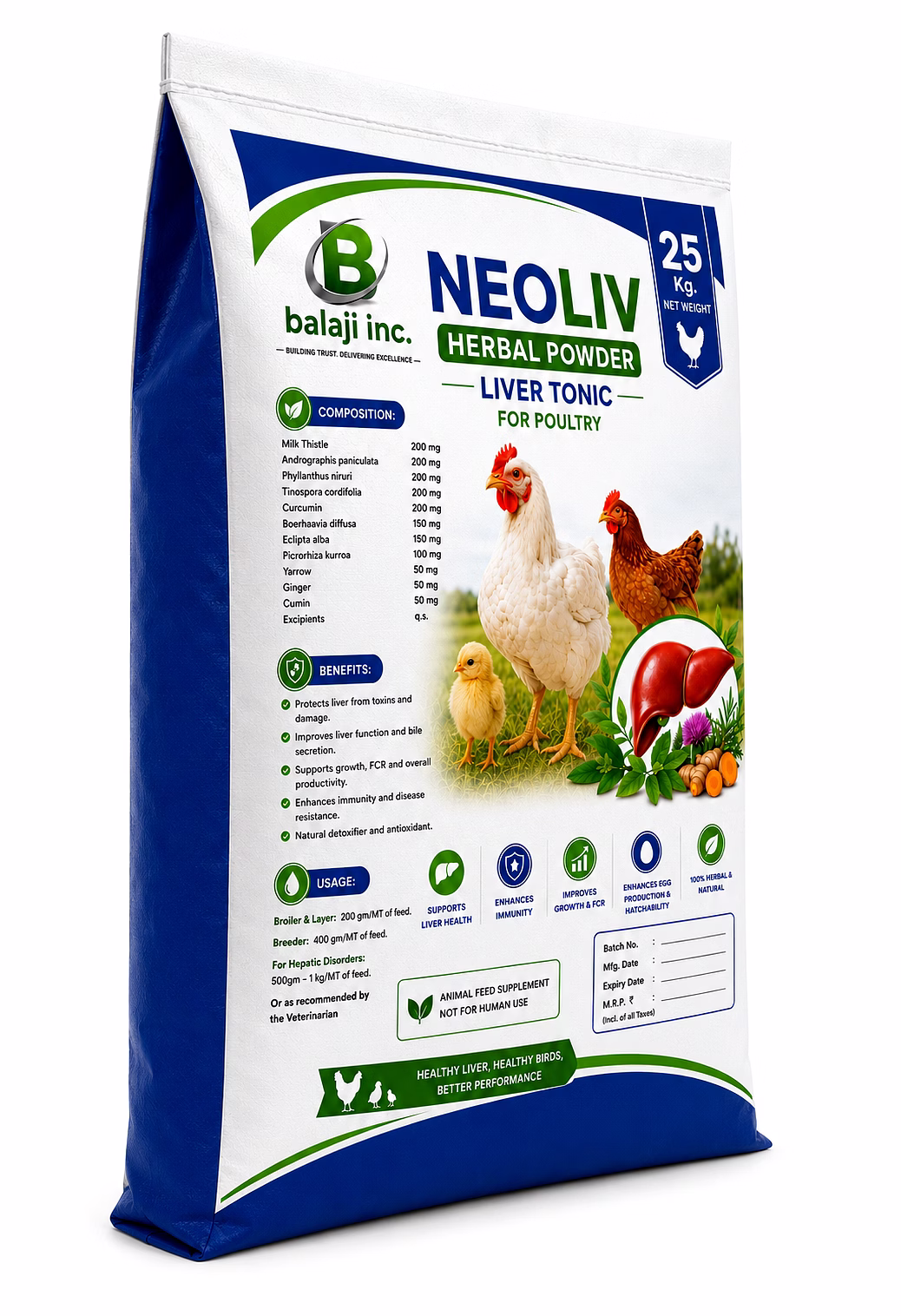 Neoliv 25Kg - Herbal Tonic, Liver Stimulant image 2