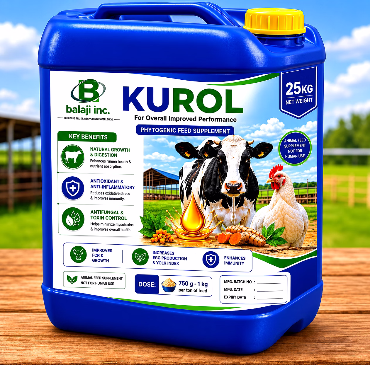 Kurol 25Kg - Turmeric Oil Fortified With Curcuminoids image 1
