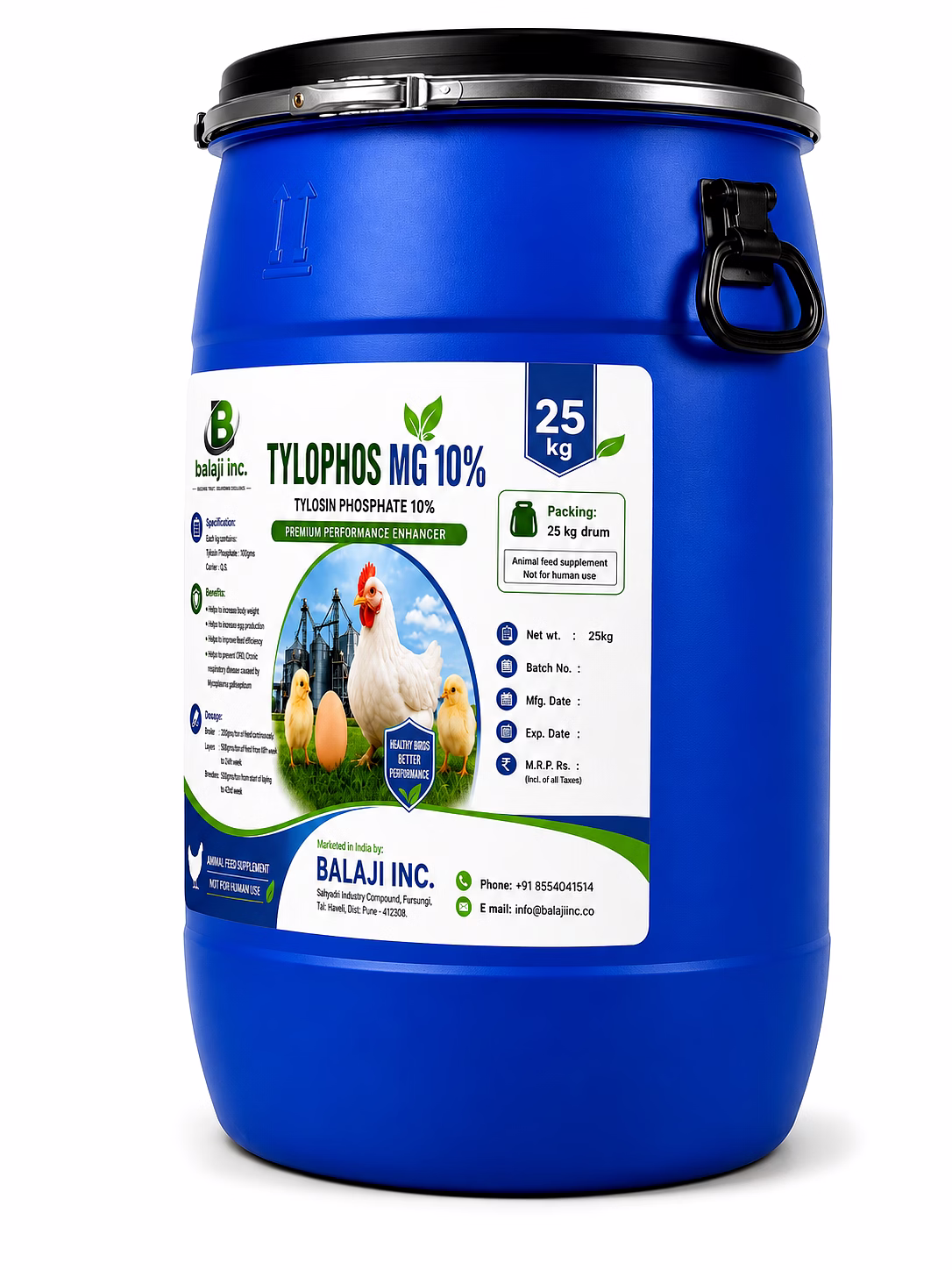 Tylophos Mg - 25Kg - Tylosin Phosphate 10% Granules image 3