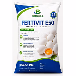 balaji inc fertivit e 50- 25kg - essential feed additive