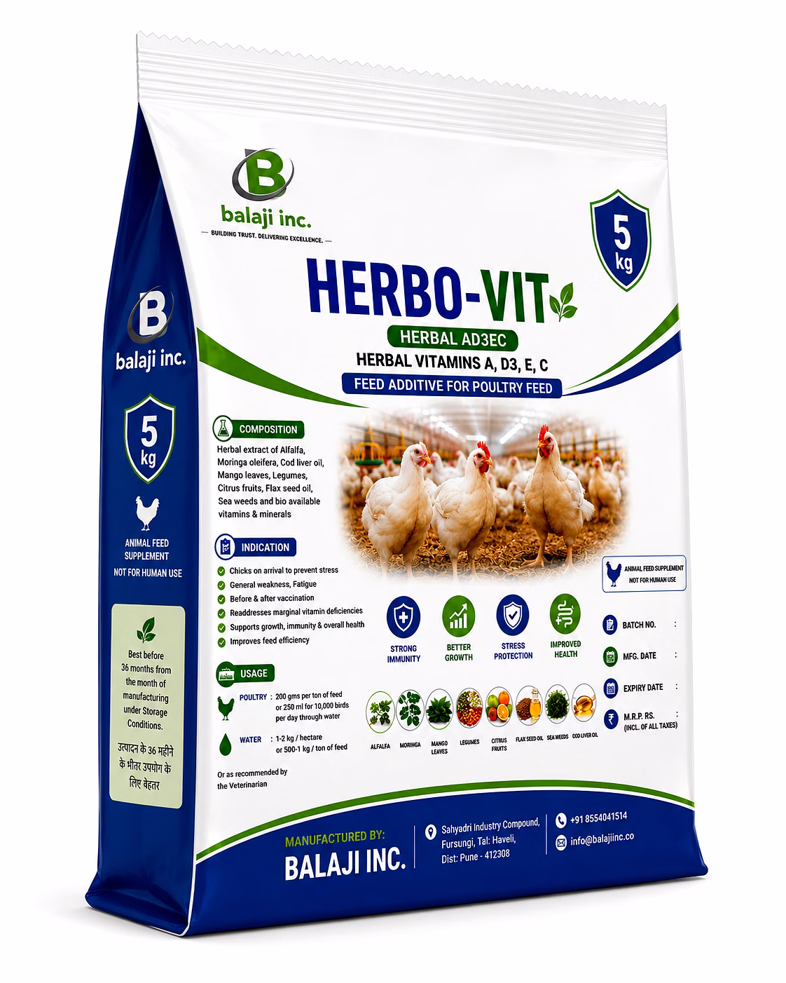 balaji inc herbo-vit herbal- 5kgx5
