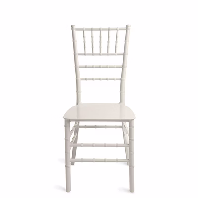 vizamo plast india plastic chiavari white chair with detachable cushion white