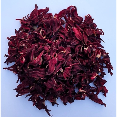 KRISHNA PRODUCTS ORGANIC DRIED EDIBLE HIBISCUS FLOWERS 100gm-2