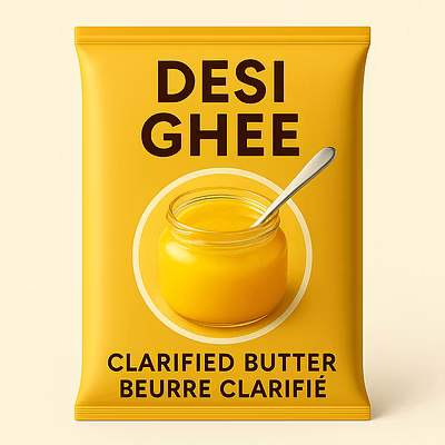 HSN:04059020 &gt; Desi Ghee, Clarified Butter, Beurre Clarifié-Cow's Pure Ghee-3