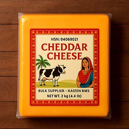 04 - cheddar cheese || hsn:04069021